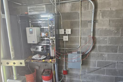 Poughkeepsie Middle School elevator modernization — completed electrical project by LBS 2020 Electric